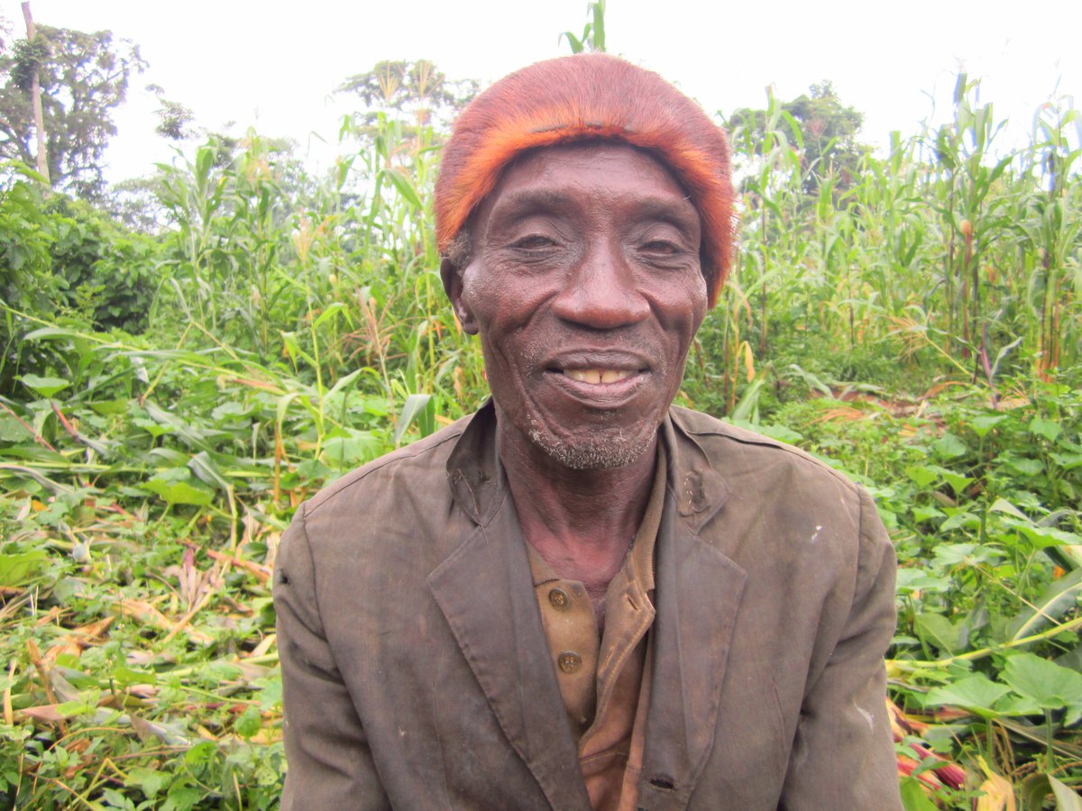 Chabu elder with traditional skin hat