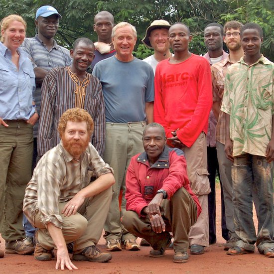 Ed Hagen (lower left) with Bagandou research team in the Central African Republic